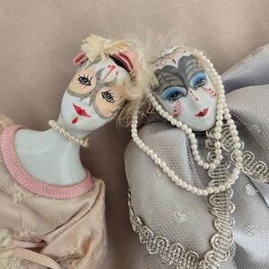 Lot of 2 Vintage Porcelain Dolls